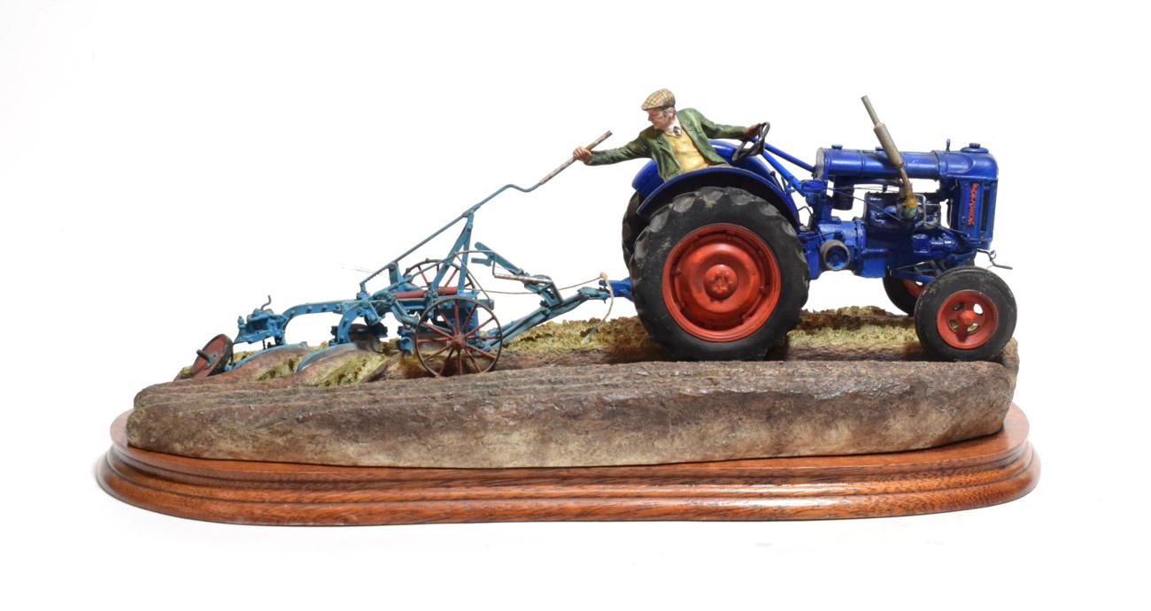 Lot 15 - Border Fine Arts 'At the Vintage' (Fordson E27N Tractor), model No. B0517 by Ray Ayres, limited...
