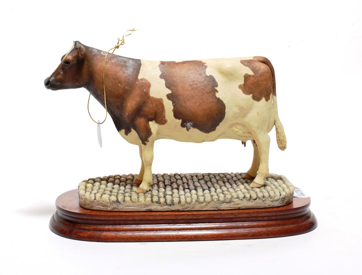 Lot 19 - Border Fine Arts 'Ayrshire Cow' (Polled), model No. L74 by Elizabeth MacAllister, limited...