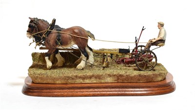 Lot 71 - Border Fine Arts 'Hay Cutting Starts Today' (Standard Edition), model No. B0405A by Ray Ayres,...