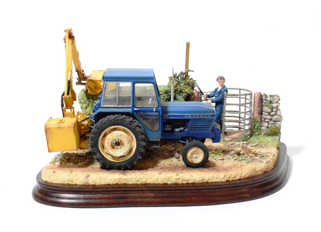 Lot 72 - Border Fine Arts 'Hedge Trimming', model No. B1098 by Ray Ayres, limited edition 33/950, on...