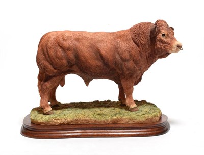 Lot 94 - Border Fine Arts 'Limousin Bull' (Style Two), model No. B0531 by Jack Crewdson, limited edition...