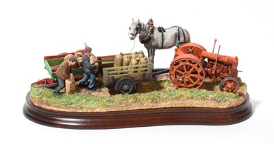 Lot 107 - Border Fine Arts 'Old Meets New', model No. B1057, limited edition 17/950, on wood base, with...