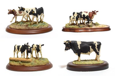 Lot 112 - Border Fine Arts 'Quenching Their Thirst' (Cow, Calf and Ducks), model No. B0342 by Kirsty...