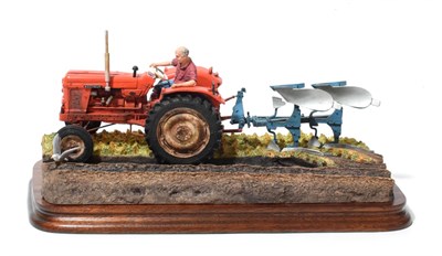 Lot 113 - Border Fine Arts 'Reversible Ploughing' (Nuffield 4/65 Diesel Tractor), model No. B0978 by Ray...