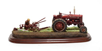 Lot 132 - Border Fine Arts Studio Tractor 'Making Adjustments' (Farmall McCormick Model M), model No....