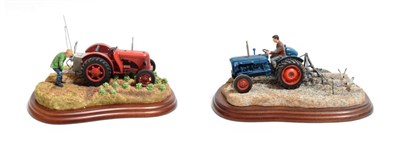 Lot 133 - Border Fine Arts Studio Tractor Models: 'Tattie Spraying' (David Brown Tractor), model No....