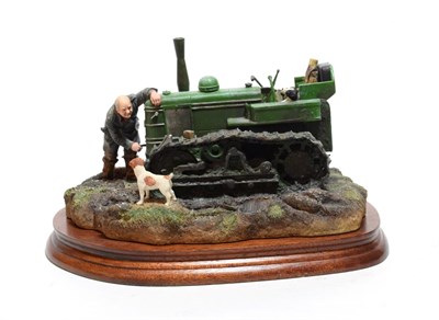 Lot 165 - Border Fine Arts 'Won't Start' (Tractor, Farmer and Collie), model No. B0299 by Ray Ayres, on...