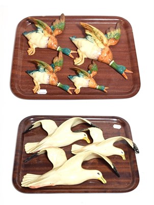 Lot 170 - Beswick Bird Wall Plaques Comprising: Mallard, model No. 596 -1, 2, 3 and 4; together with...