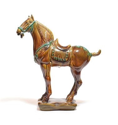 Lot 195 - Beswick Tang Horse - Large, model No. 2205, green and brown gloss