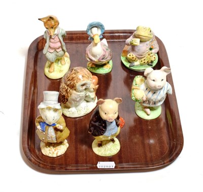 Lot 198 - Beswick Beatrix Potter Figures Comprising: 'Amiable Guinea-Pig', 'Foxy Whiskered Gentleman',...