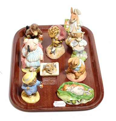 Lot 206 - Beswick Beatrix Potter Figures Comprising: 'Little Pig Robinson Spying', 'Tom Kitten and...