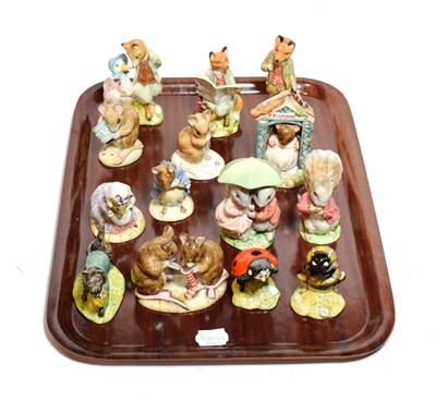 Lot 207 - Royal Albert Beatrix Potter Figures Including: 'Mr. Tod', 'Miss. Dormouse', 'The Christmas...