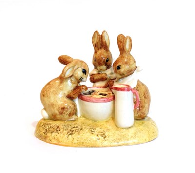 Lot 211 - Beswick Beatrix Potter Tableau 'Flopsy, Mopsy and Cotton-Tail', model No. P4161 (style two),...