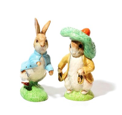 Lot 212 - Beswick Beatrix Potter 'Peter Rabbit' and 'Benjamin Bunny', limited edition 721/1947, BP-9C,...