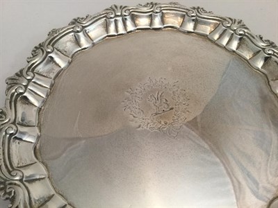 Lot 3009 - A George II Irish Provincial Silver Waiter, by Joseph Johns, Limerick, Circa 1750, With Later...