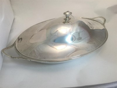 Lot 3010 - A Pair of George III Silver Entree-Dishes and Covers, by William Laver, London, 1789, oval and with