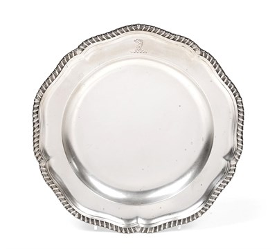 Lot 3014 - A Victorian Silver Dinner-Plate, by Robert Garrard, London, 1865, shaped circular and with...
