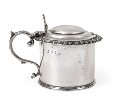 Lot 3021 - A George IV Scottish Silver Mustard-Pot, Probably by George Paton, Edinburgh, 1829, drum-shaped and