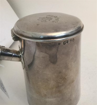 Lot 3022 - A George IV Silver Shaving-Mug, by Charles Rawlings, London, 1825, tapering cylindrical and...