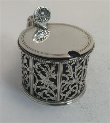 Lot 3023 - A Victorian Silver Mustard-Pot, by Charles Stuart Harris, London, 1896, of drum shape, the...