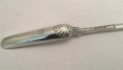 Lot 3032 - A George III Silver Marrow-Scoop, by Paul Storr, London, 1819, of typical form, the back of the...