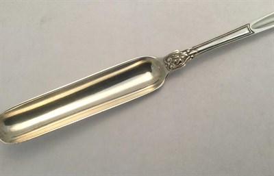 Lot 3032 - A George III Silver Marrow-Scoop, by Paul Storr, London, 1819, of typical form, the back of the...