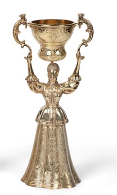 Lot 3034 - A Victorian Parcel-Gilt Silver Wager-Cup, by Thomas Henry Francis and Frederick Francis,...