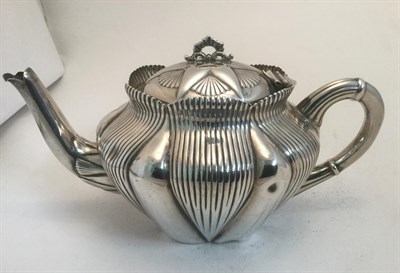 Lot 3036 - A Three-Piece Victorian and Edward VII Silver Tea-Service, by J. Sherwood and Sons, Birmingham, The