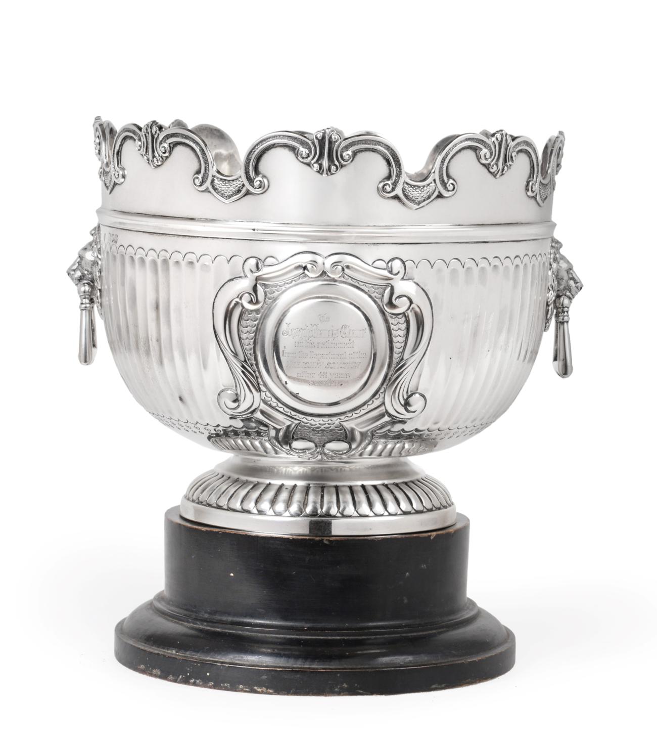 Lot 3042 - A Victorian Silver Punch-Bowl, by William Hutton and Sons, London, 1900, in the form of a Queen...