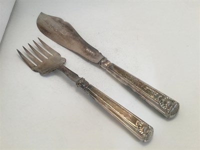 Lot 3046 - A Set of Eight Edward VII Scottish Silver Fish-Knives and Fish-Forks, Fruit-Knives and...