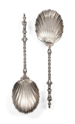 Lot 3049 - A Pair of Victorian Silver Serving-Spoons, by John Aldwinckle and James Slater, London, 1883,...