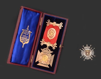 Lot 3073 - A Victorian Gold Royal Antediluvian Order Jewel, by Joseph Davis, London, 1897, 9ct, formed as...