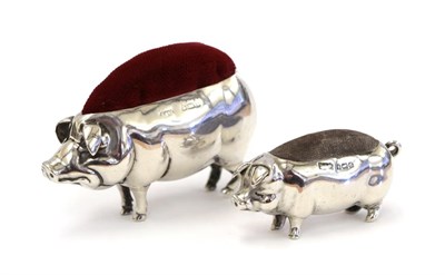 Lot 3087 - Two Edward VII Silver Novelty Pin-Cushions, one by Adie and Lovekin Ltd., Birmingham, 1906 and...