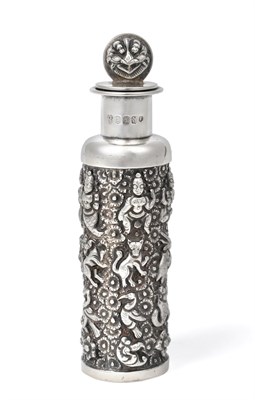 Lot 3113 - An Indian Silver Scent-Bottle, with import marks for David and George Edward, Glasgow, 1895,...