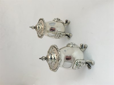 Lot 3135 - A Set of Four George V Irish Silver Salt-Cellars and a Pair of Pepperettes, by West and Son,...