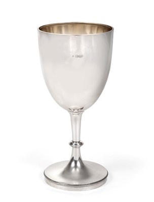 Lot 3137 - An Edward VII Silver Oversized Goblet, by Holland, Aldwinckle and Slater, London, 1907, the...