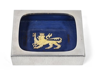 Lot 3145 - An Elizabeth II Silver Ashtray, by Adrian Gerald Benney, London, 1972, oblong, the sides with...