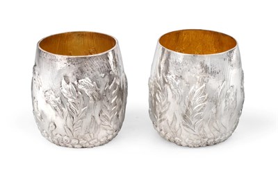 Lot 3152 - Two Elizabeth II Silver Beakers, by Garrard, London, 1997 and 1998, each tapering cylindrical,...