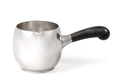 Lot 3153 - A Danish Silver Saucepan, by Evald Nielsen, Copenhagen, 1930, Designed by Aage Weimar, baluster and