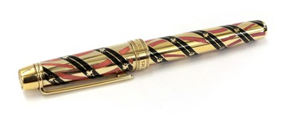 Lot 3171 - An Elizabeth II Silver-Gilt and Enamel Fountain-Pen, by Cleave and Co., London, 2012, With...