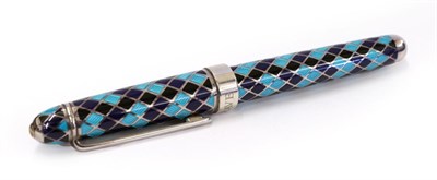 Lot 3173 - An Elizabeth II Enamelled Fountain-Pen, by Cleave and Co., London, Circa 2010 enamelled with...