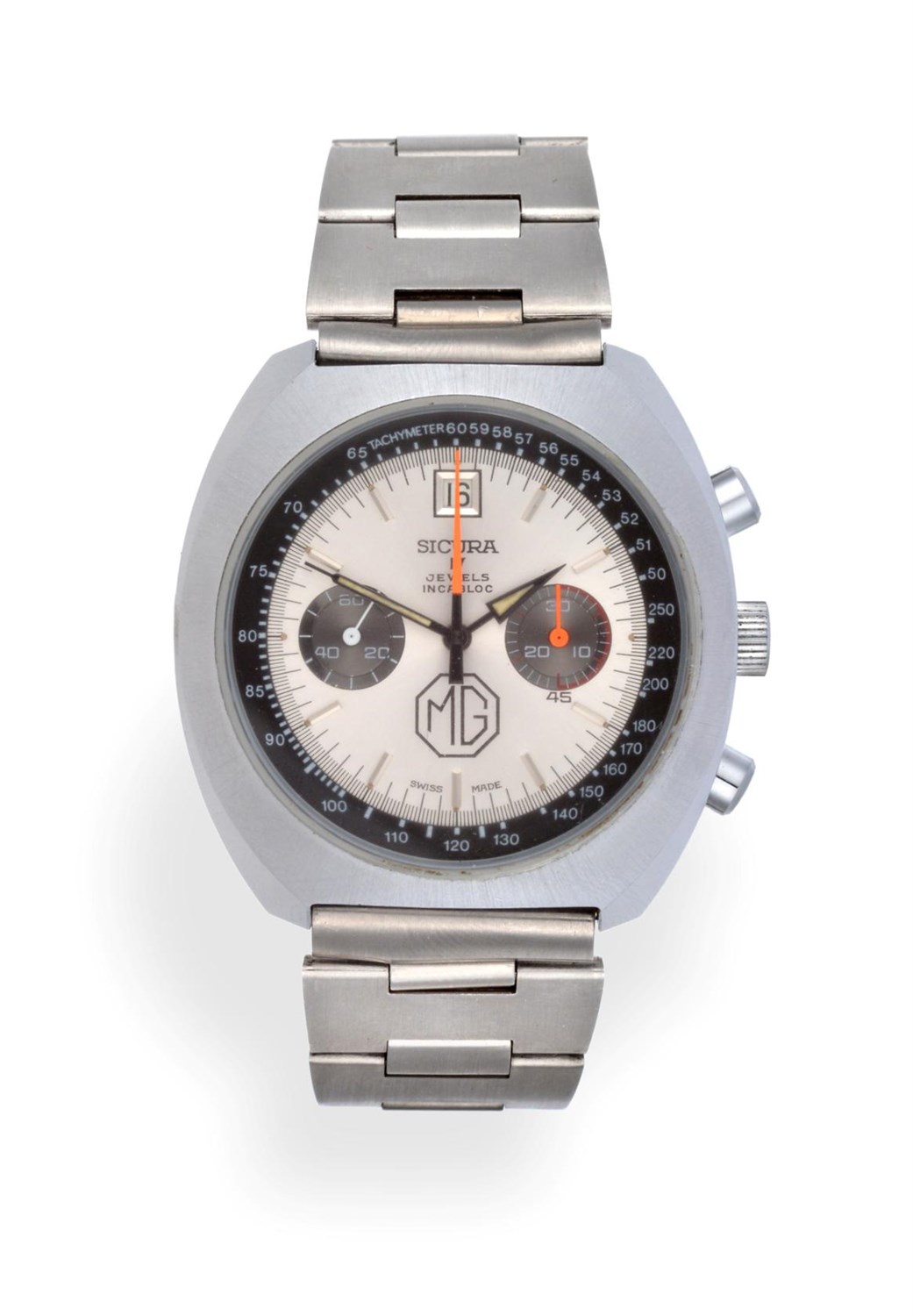 Lot 3177 - A Stainless Steel Calendar Chronograph Wristwatch Made to Commemorate the 50th Year Anniversary...