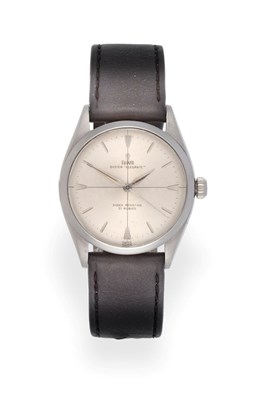Lot 3194 - A Stainless Steel Centre Seconds Wristwatch, signed Tudor, Oyster, model: Elegante, ref: 7960,...