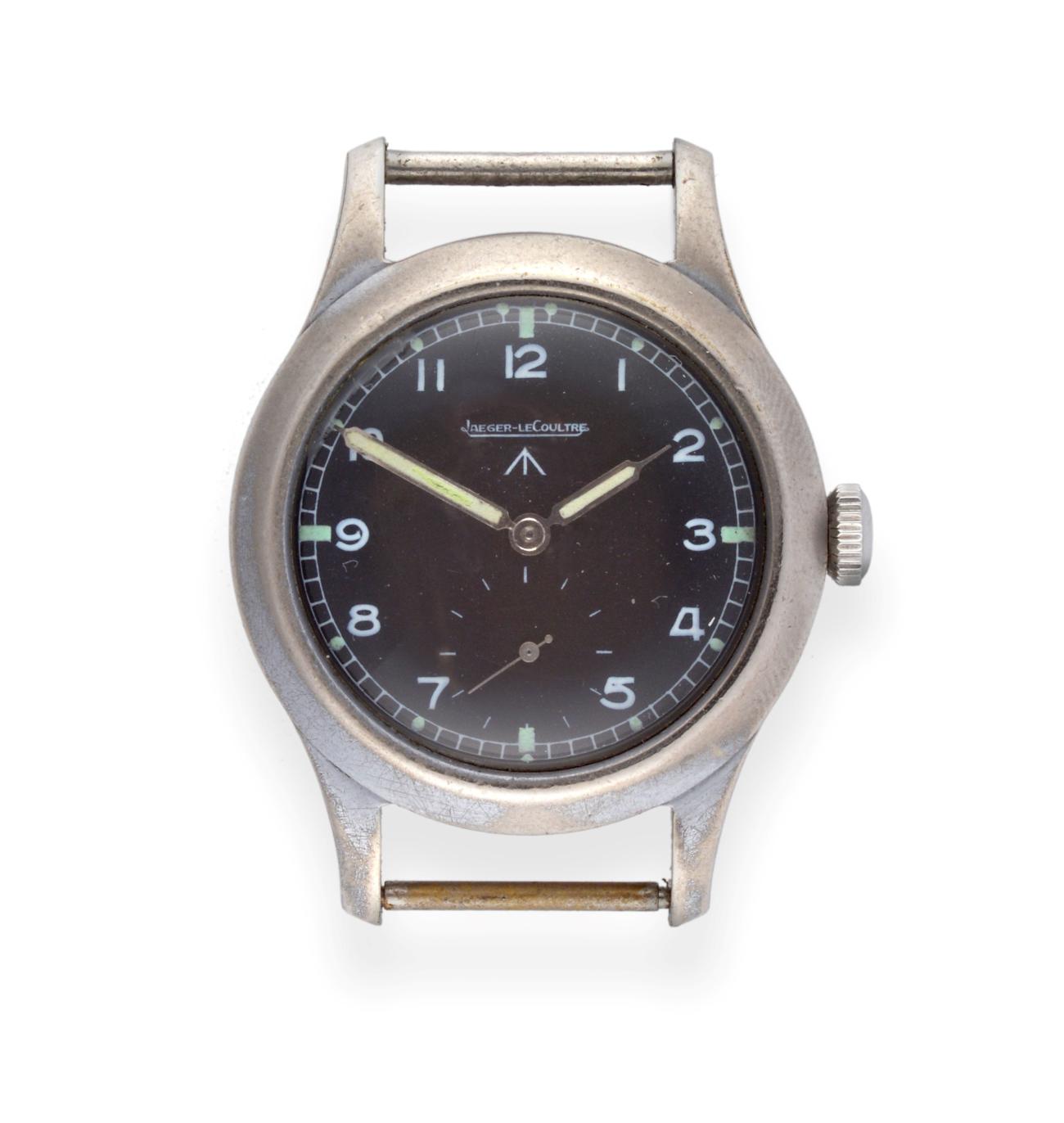 Lot 3198 - A World War II Military Wristwatch, signed Jaeger LeCoultre, known by collectors as one of...