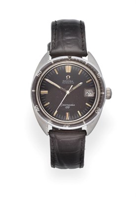 Lot 3217 - A Stainless Steel Automatic Calendar Centre Seconds Wristwatch, signed Omega, model: Seamaster 120