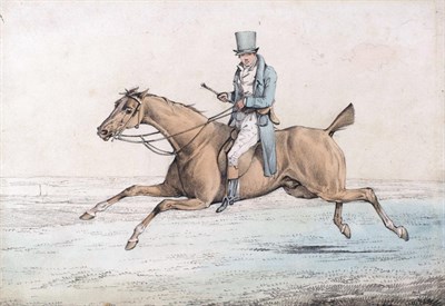 Lot 2002 - Henry Thomas Alken (1785-1851) Trotting On  Watercolour and pencil, 17.5cm by 26cm   Exhibited:...