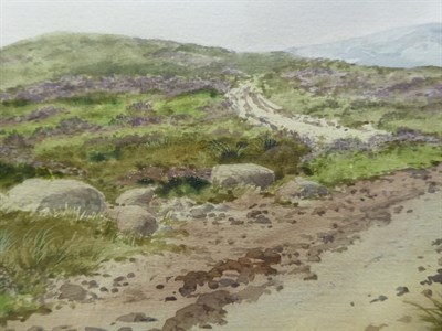 Lot 2015 - Robert Milliken (b.1920) Irish  Grouse above the moorland  Signed, watercolour heightened with...