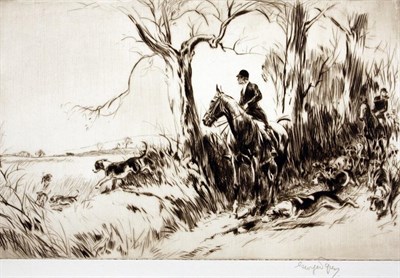 Lot 2030 - George Soper RE (1870-1942) ''Beginning of the Day'' ''Well Over'' Signed, drypoint etchings,...