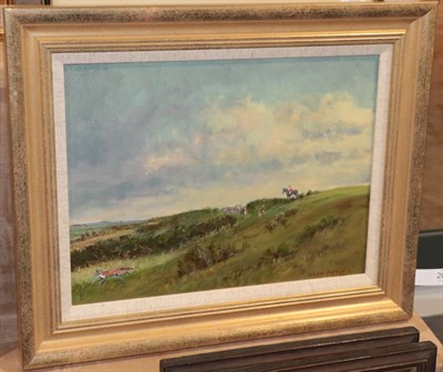 Lot 2057 - Robin Furness (b.1933) ''The Zetland Hounds - A late find in the Whins'' Signed and dated...