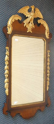 Lot 1317 - A George III Style Mahogany and Parcel Gilt Pier Glass, late 19th/early 20th century, the...